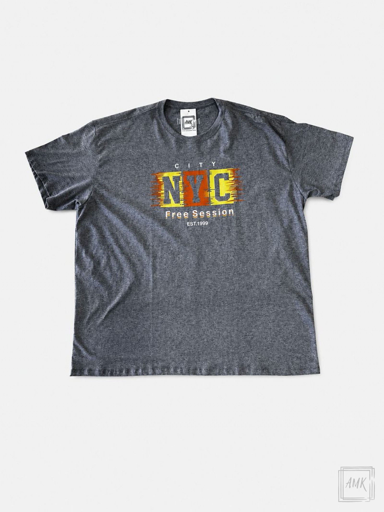 CAMISETA NYC CINZA