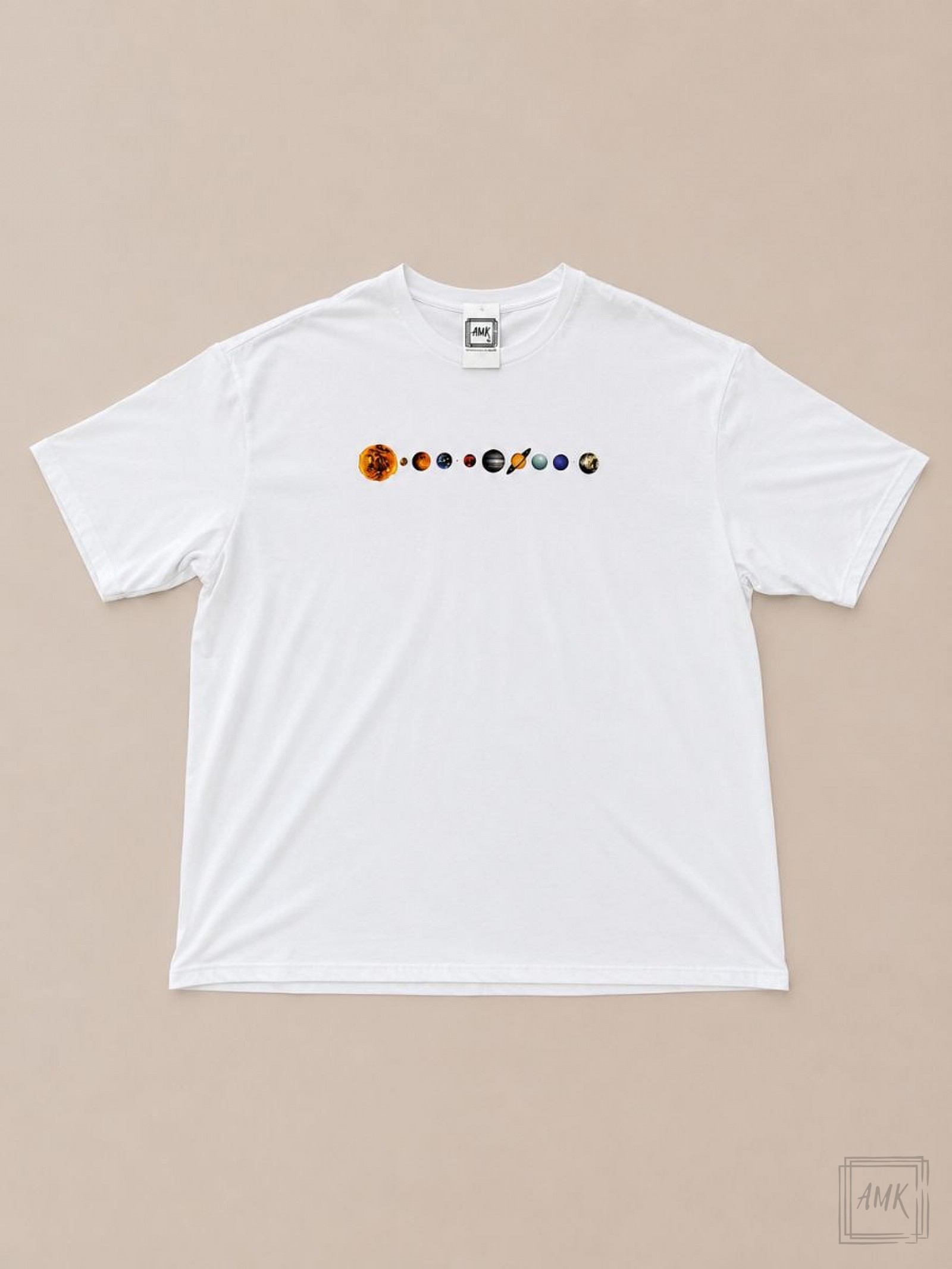 CAMISETA PLANETAS - BRANCA