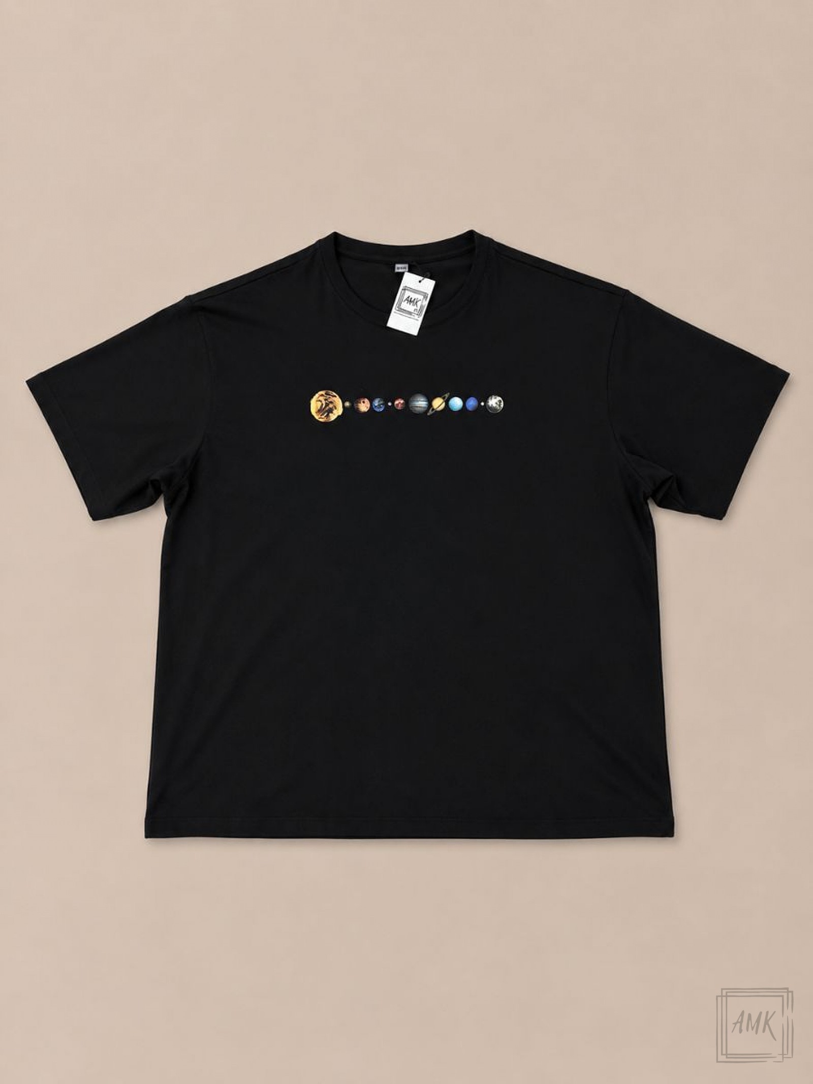 CAMISETA PLANETAS - PRETA